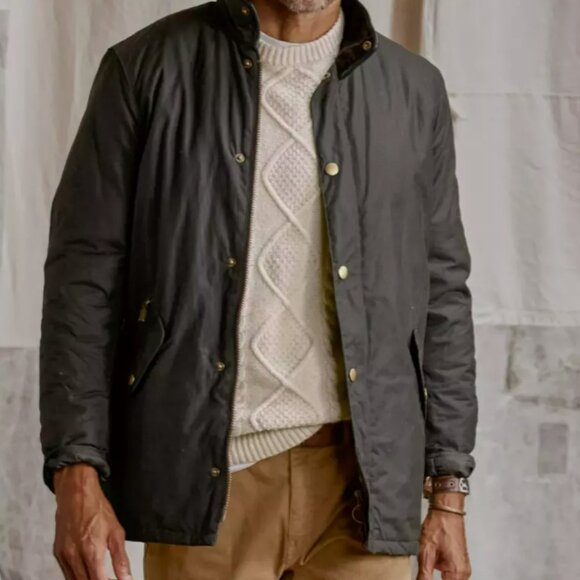Barbour Men's Prestbury Wax Jacket in Olive MSRP$495 British Luxury Heritage - Picture 16 of 16